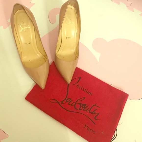 Christian Louboutin Shoes - 100 pigalle nude louboutin