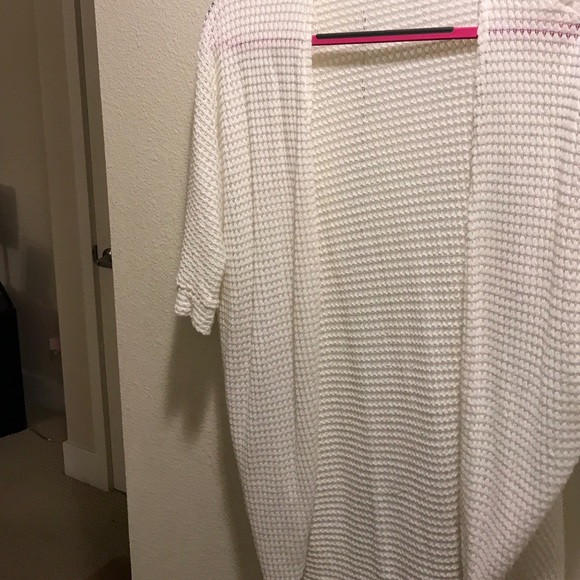 White cardigan