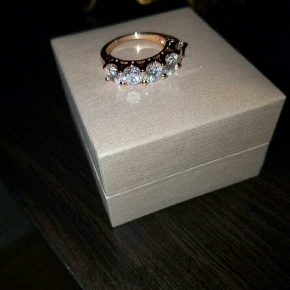 Rose gold plated ring