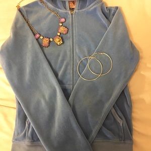 GUC Juicy Couture velour zip up hoodie