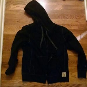 Champion zip up sweatshirt, large.