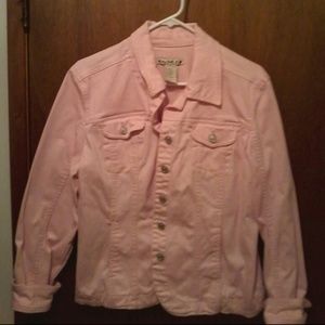 Pink jean coat