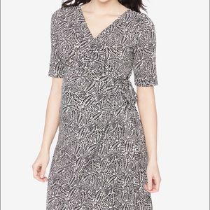 Motherhood Maternity Faux Wrap Dress Medium