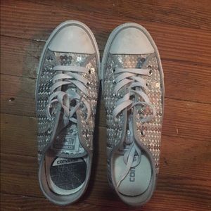 Converse All-Star With Sequins - size 9