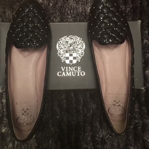 Quilted snake skin loafers