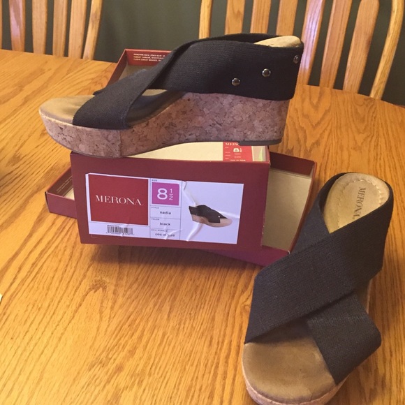 Merona Cork Heeled Wedges
