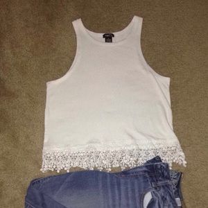Off white colored tank top
