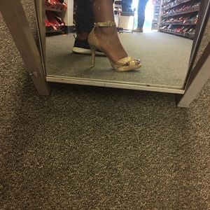 Gold Sparkly Heels