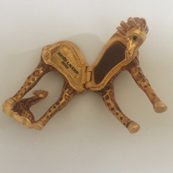 ESTEE LAUDER GILDED GIRAFFE SOLID PERFUME COMPACT - Picture 4 of 4