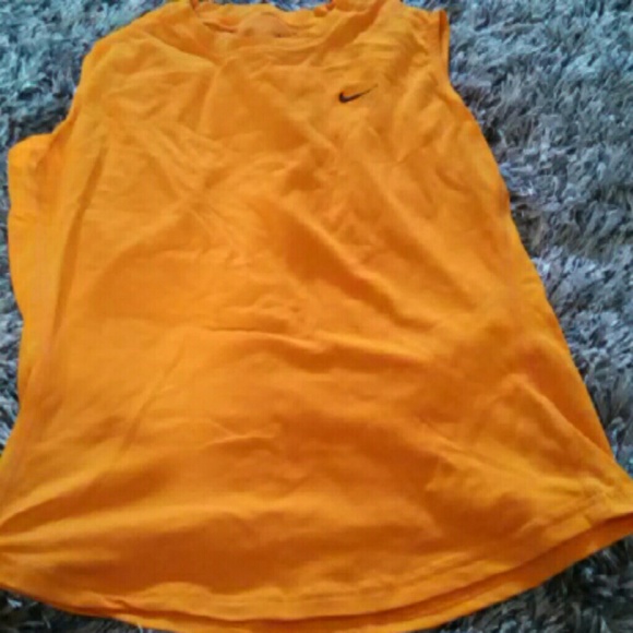 Orange Nike dri fit tank