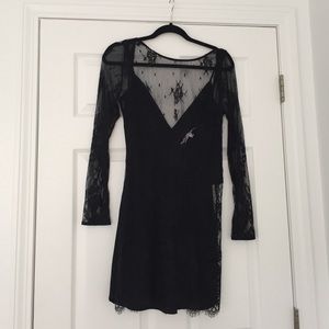 Lovers & Friends black lace mini dress