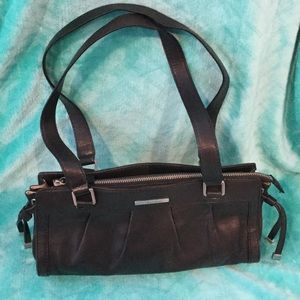 Calvin Klein black leather purse