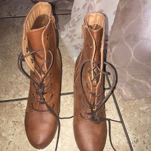 Combat Heel Boots
