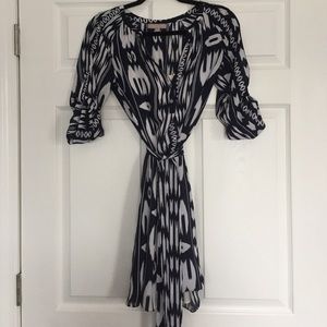 Ikat silk banana republic dress
