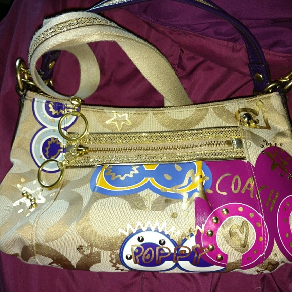 Coach crossbody/shoulder bag w/rare glitter tag