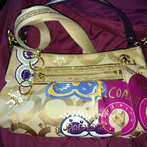 Coach crossbody/shoulder bag w/rare glitter tag