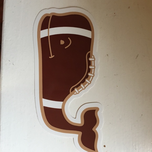 Vineyard vines football sticker
