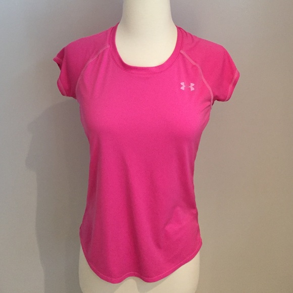 Pink Under Armour Workout Top