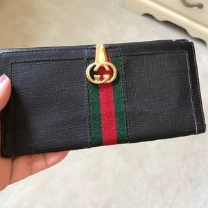 authentic Gucci checkbook wallet