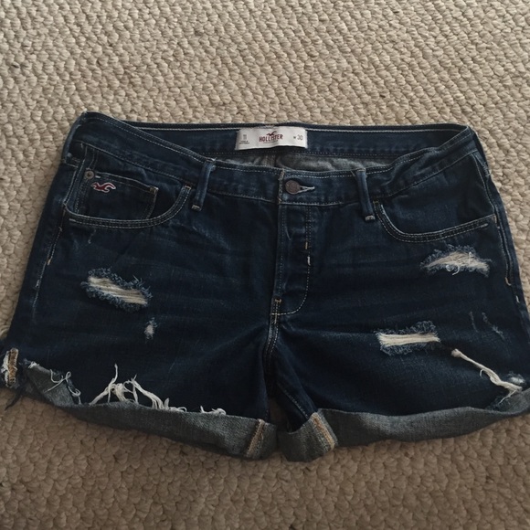 Hollister size 30 distressed Jean shorts