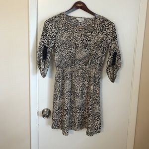 Leopard print dress.