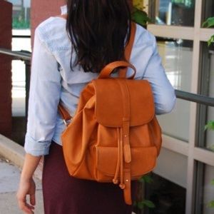 Sole Society Bags - Sole Society double flap faux leather backpack. Sole Society Bags - Sole Society double flap faux leather backpack.