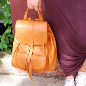 Sole Society Bags - Sole Society double flap faux leather backpack. Sole Society Bags - Sole Society double flap faux leather backpack.