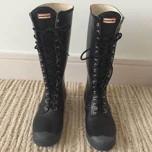 Hunter Tall Lace Up Boots