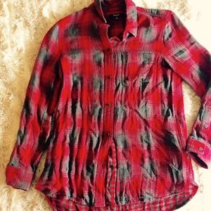 Madewell flannel button-down, size XS