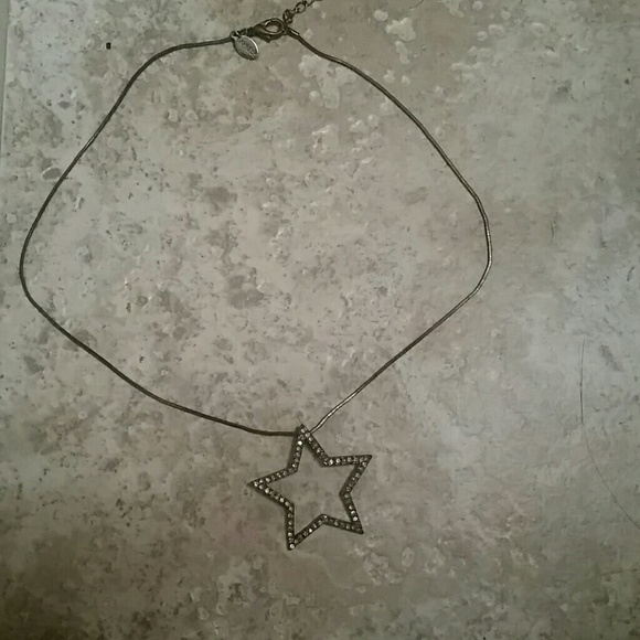 Black star necklace