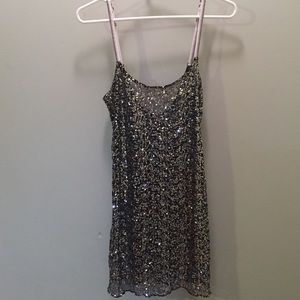 Free People Sheer but sparkly slip