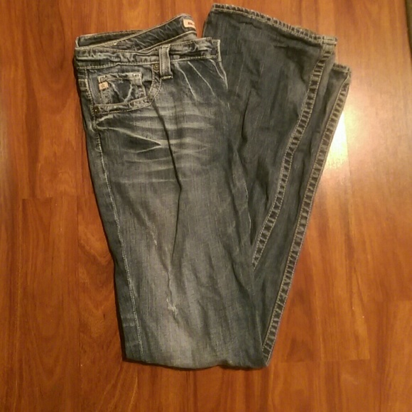 Big Star Casey K extra long low rise jeans