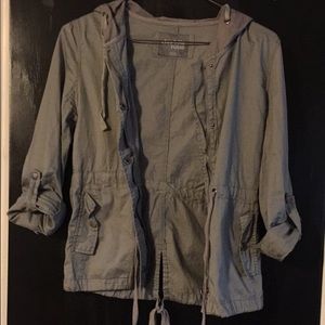 Grey utility jacket