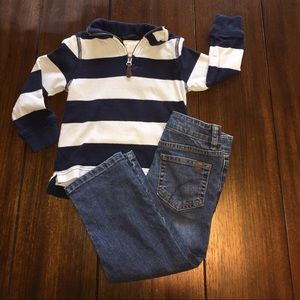 Crewcuts 3/4 zip pullover