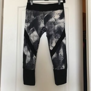 RBX black, grey and white workout capris