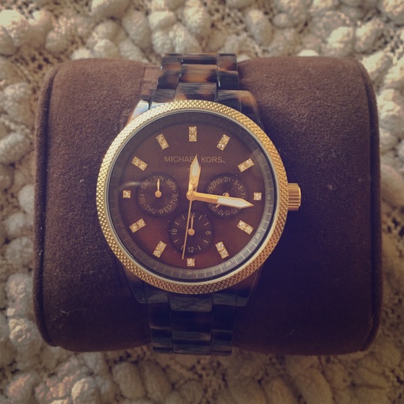 Michael Kors Tortoise Shell Watch