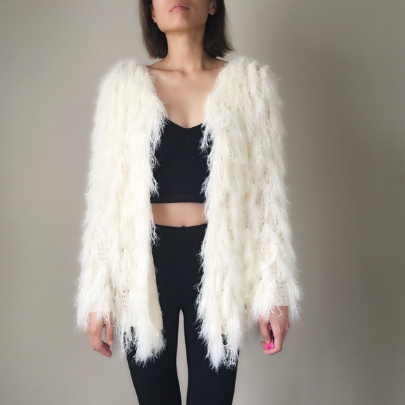 Shaggy faux fur cardigan - Picture 4 of 4