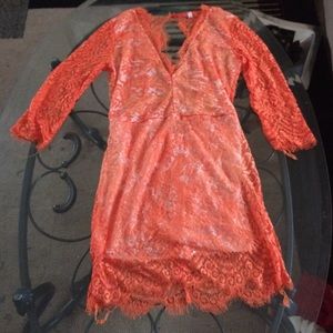 Lace mini dress