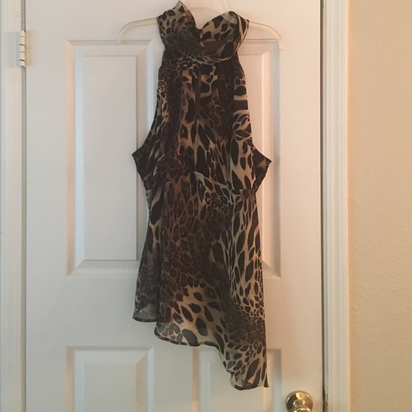 Ashley Stewart sleeveless high neck top