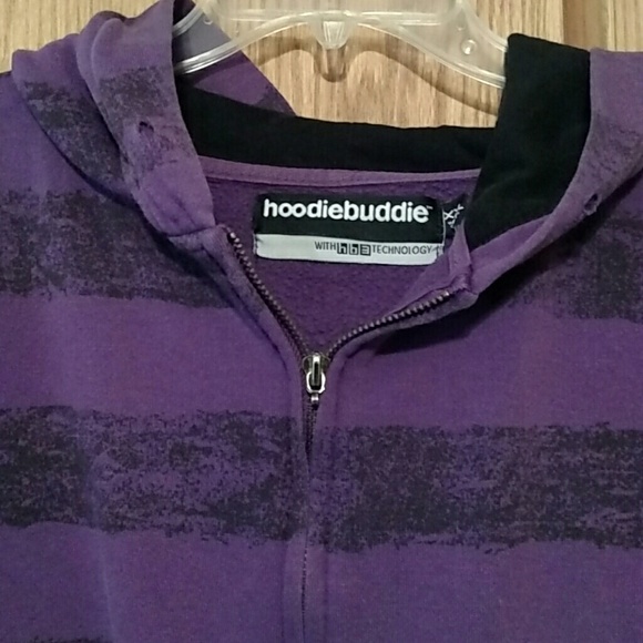 Striped zip hoodie