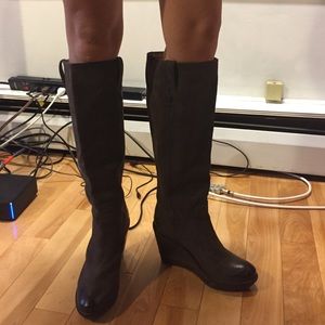 Frye Paige Wedge X Stitch Boots