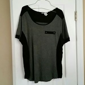 Black and gray shirt