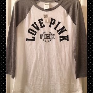 Love Pink 3/4 Sleeve Tee