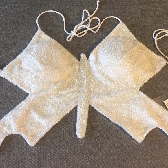Sequin butterfly top