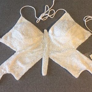 Sequin butterfly top