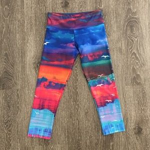 Multi colored Capri leggings
