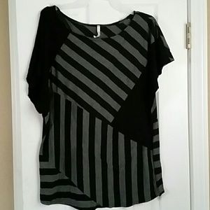 Black and gray shirt