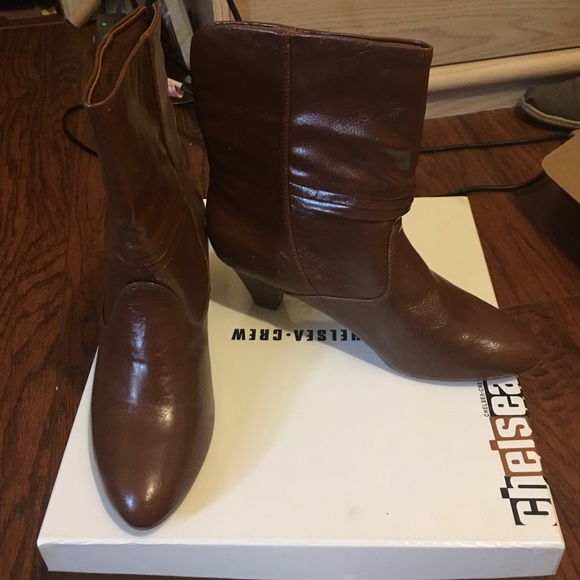 Brown Low heel boots