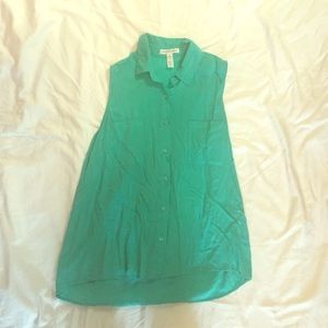 Teal sleeveless tank