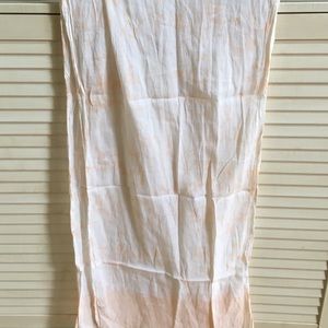 Jcrew lightweight pink and white scarf